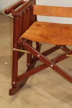 Vintage American Folding Leather And Wood Rocking Chair, 1970s 26 Vintage American Folding Leather And Wood Rocking Chair, 1970s -Chairly Shop 6e0b830d b99a 4920 b45f 7bb678563768