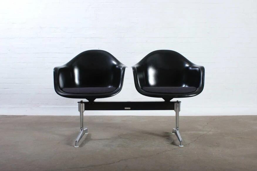 Vintage Eames Bank Stuhl Vitra Miller Mid Century Design 70er 6 Vintage Eames Bank Stuhl Vitra Miller Mid Century Design 70er - Image 4