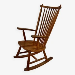 Mid Century Massive Oak Rocking Chair, 1960s -Chairly Shop 6eb734ed 1481 4018 a74d 18bdd4aeb4f4