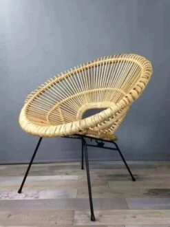 Rattan And Metal Armchair -Chairly Shop 71ab7d0b 1a05 4216 9ffd ea2b0d6ec465
