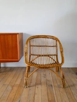 Shell Armchair In Rattan And Bamboo, Early 20th Century -Chairly Shop 71e11d3a d80f 4153 9e14 49b6d54c6113