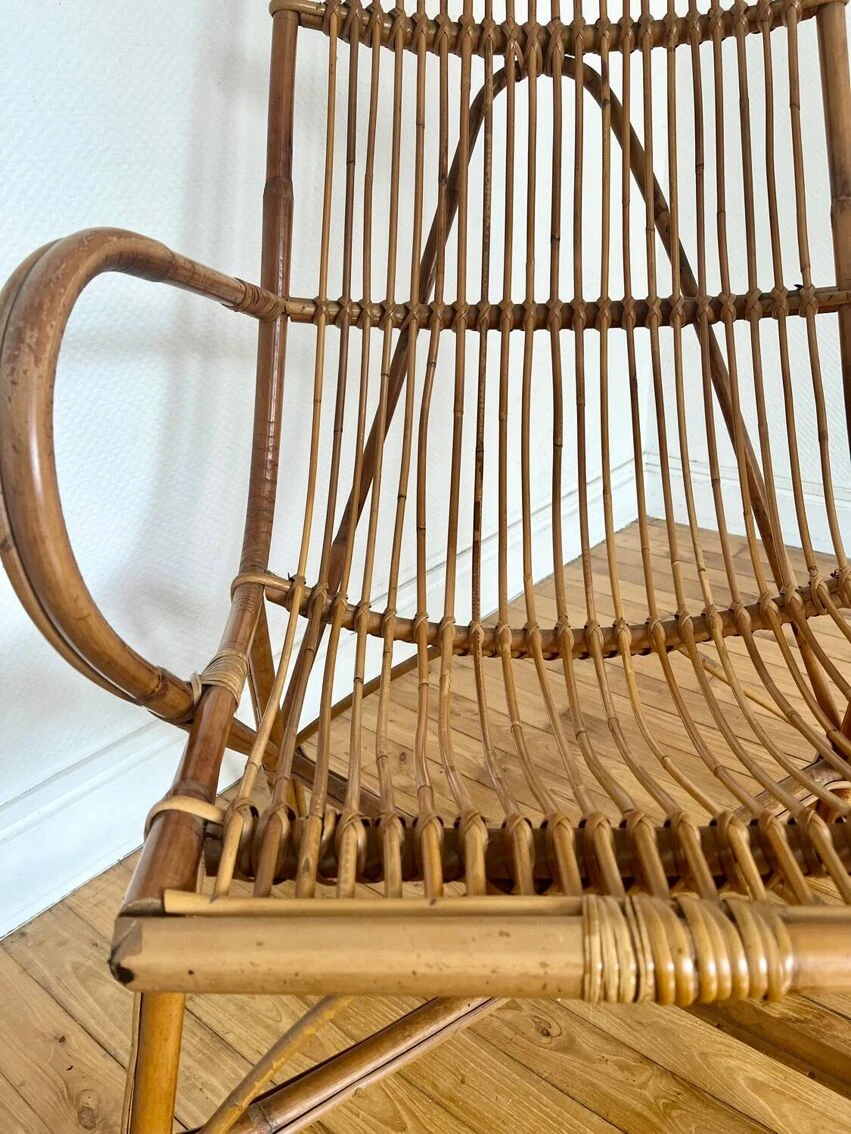 Vintage Rattan Armchair 13 Vintage Rattan Armchair - Image 11