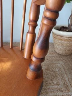 Vintage Turned Wooden Rocking Chair -Chairly Shop 73d3062f 0e31 4a33 816a 628e6c84caaf