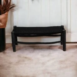 Black Arisanal Bench