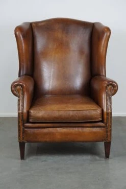 Especially Comfortable Wingback Chair Made Of Sheepskin Leather, Stunning Colors -Chairly Shop 7405ec95 9c3b 4755 a1c0 9fd6a074356d