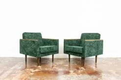 Customizable Pair Of Armchairs In Green, Poland 1970s. -Chairly Shop 740caba8 6ef3 4c0f ace8 7c160efa0322