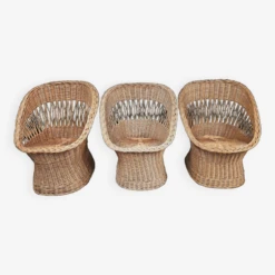 Set Of 3 Wicker Rattan Armchairs 1970 -Chairly Shop 74a49c5c 3cc1 462f b8ea eeff78a23151