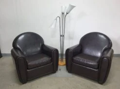 Club Leather Armchairs In Art Deco Style, 1970s, Europe -Chairly Shop 7567e127 a086 41d4 b789 b1b584ae759e