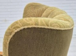 1960s, Danish Highback Armchair, Original Condition, Cotton/wool. -Chairly Shop 7619bc7b aecb 42b6 a408 ac9caa35809b