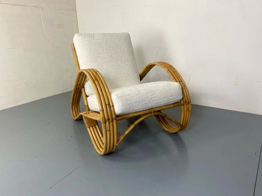 Fauteuil En Rotin De Rohé Noordwolde, Années 1950 5 Fauteuil En Rotin De Rohé Noordwolde, Années 1950 - Image 3