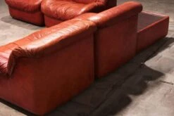 Modular Gognac Color Sofa Model Caprice By Henning Korch, 1970s