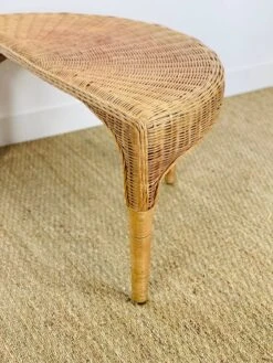 Lotus Meditation Chair And Rattan Table