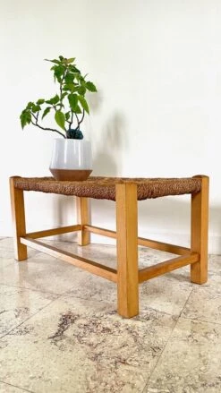Stool Bench Wood And Rope Vintage Bohemian Spirit -Chairly Shop 780238ab 8138 4cda 8fbf 7abdf30934e9