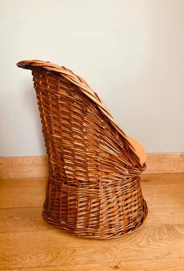 Vintage Rattan / Wicker Armchair For Children, 1970s 12 Vintage Rattan / Wicker Armchair For Children, 1970s - Image 10