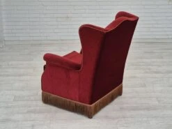 1970s, Danish Highback Wingback Armchair, Original Condition, Furniture Velour, Ash Wood. 23 1970s, Danish Highback Wingback Armchair, Original Condition, Furniture Velour, Ash Wood. -Chairly Shop 782a98e7 3ac2 4d89 99e4 b1a0b8dddb60