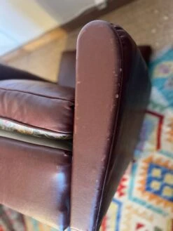 Vintage Club Chair In Faux Leather -Chairly Shop 78532fbb 7576 4c43 8f15 8db35311dee6