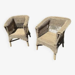 Pair Of Wicker Armchairs -Chairly Shop 7a9d8ded d215 4935 b47c fa9c68bc22ad