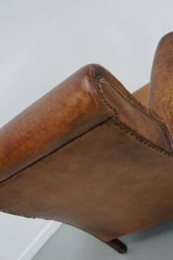 Vintage Dutch Cognac Colored Leather Club Chair -Chairly Shop 7b2d9414 e4f8 4c1e 9108 e0d7ba24c074