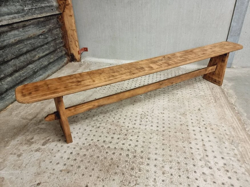 Old Oak Bench Table Bench Side Table 230 Cm 13 Old Oak Bench Table Bench Side Table 230 Cm - Image 11