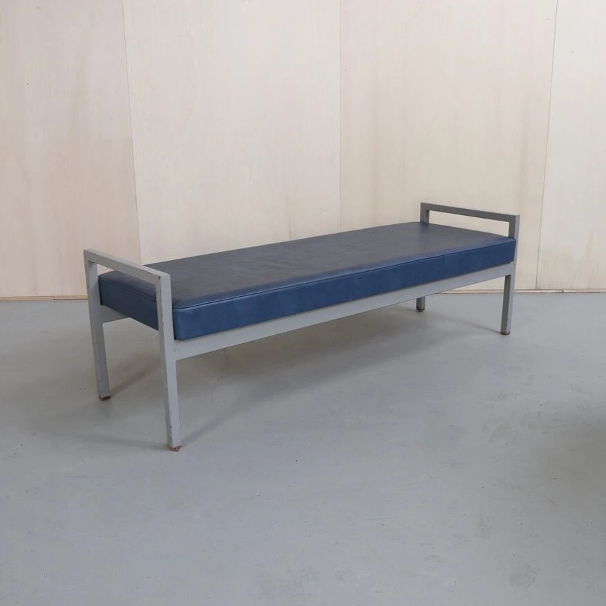 Industrial Bench With Metal Frame, 1960s 10 Industrial Bench With Metal Frame, 1960s - Image 8