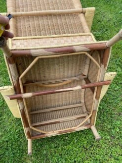 Vintage Rattan Armchair Art Deco Style Ep 30/40 -Chairly Shop 7cbb5751 279e 4fd9 b491 dd95bcee094c