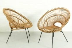Set Of 2 Sunburst Chairs By Rohe Noordwolde, 1950s. -Chairly Shop 80a1c9ff 4480 42be 8a23 d3bbfef6cdb2