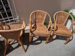 4 Rattan Armchairs -Chairly Shop 814b8403 2ecf 4d39 8d81 fad77aede64c