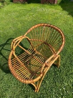 Vintage Rattan Armchair 1960