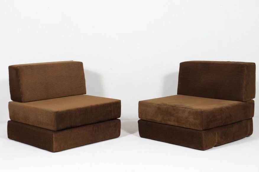 Mid-century Fold-out Sofa Elements, Germany, 1970s 14 Mid-century Fold-out Sofa Elements, Germany, 1970s - Image 12