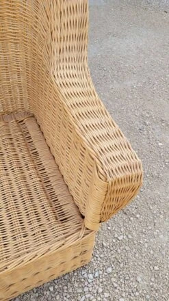 Vintage Wicker Rattan Armchair 1950s Colonial Style -Chairly Shop 8343e3f9 8d29 4060 b018 a4672ec96337