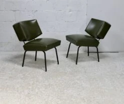 Pair Of Tubular Armchairs, Imitation Leather. Circa 1950 -Chairly Shop 83e8696e 4414 4361 a6e9 2a415579a1c5