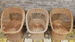 Set Of 3 Wicker Rattan Armchairs 1970 -Chairly Shop 8421c46c a76f 4dc1 8fdf fb2ad4ffa659