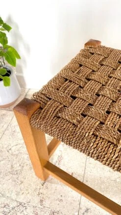Stool Bench Wood And Rope Vintage Bohemian Spirit -Chairly Shop 872f62bb 072b 4887 94cc 498b734550fe
