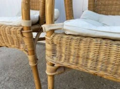 Set Of 3 Vintage Rattan And Wicker Armchairs -Chairly Shop 87447f5e efc1 4b23 9ed4 fc08d264b97f