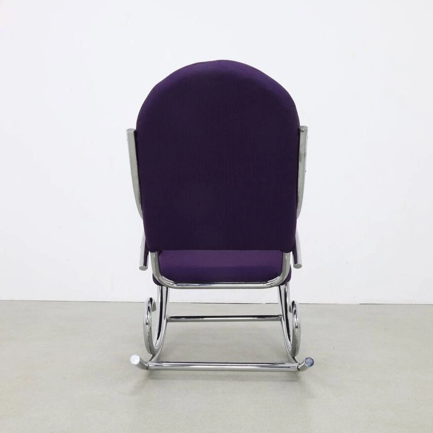 Rocking Chair In Chrome, 1970s 4 Rocking Chair In Chrome, 1970s - Image 2