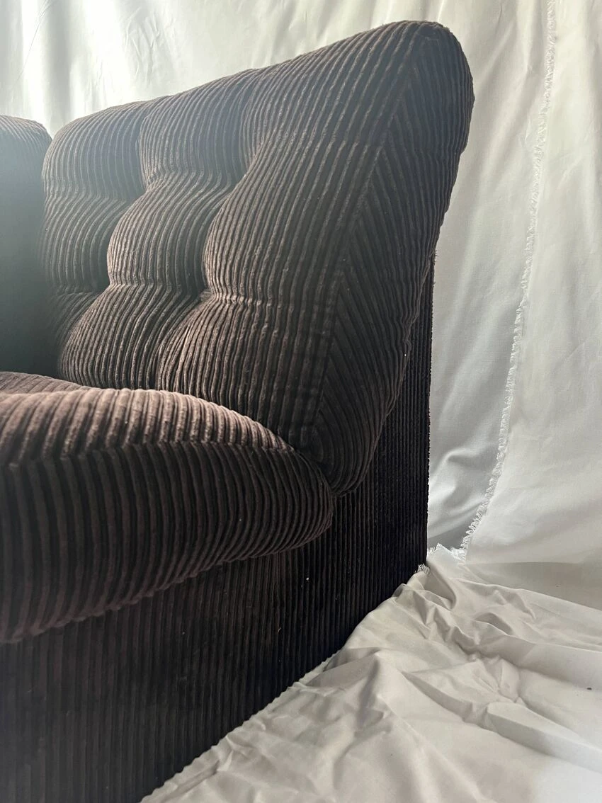 Corduroy Fireside Chair, 1970s 10 Corduroy Fireside Chair, 1970s - Image 8