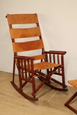 Vintage American Folding Leather And Wood Rocking Chair, 1970s 23 Vintage American Folding Leather And Wood Rocking Chair, 1970s -Chairly Shop 899e4155 bcdf 4cec ae7d 6c228ea0b8a0