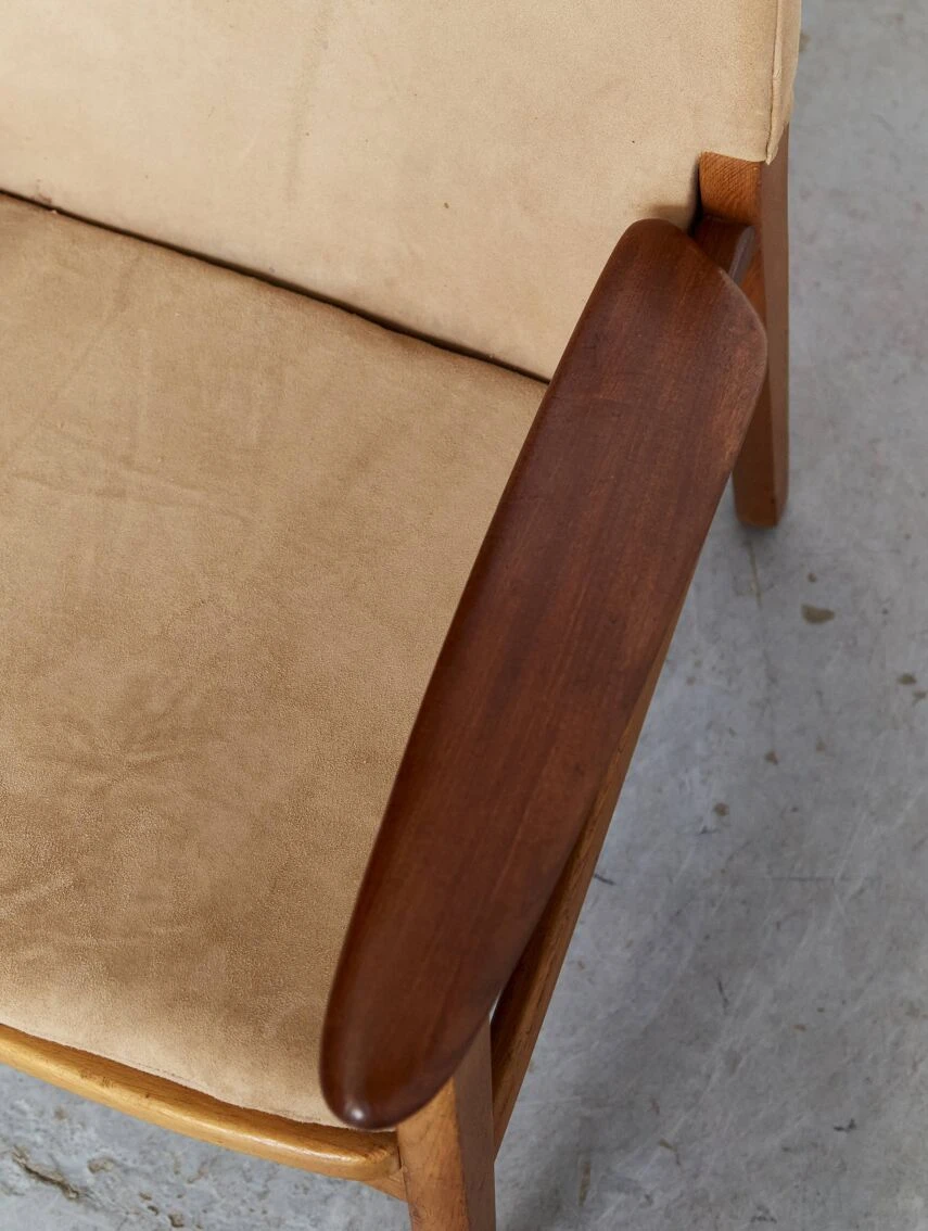 Pair Hans Olsen Easy Chairs For Verner Birkholm 10 Pair Hans Olsen Easy Chairs For Verner Birkholm - Image 8