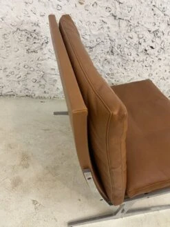 Scandinavian Gold Leather Fireside Chair, BO-561 By Preben Fabricius & Jørgen Kastholm -Chairly Shop 8b0bf526 05a2 45be 8594 00e8c4e729a2