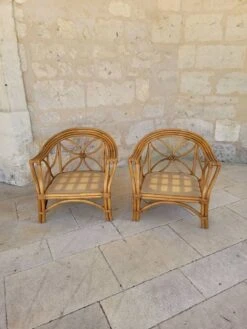 Two Large Rattan Armchairs -Chairly Shop 8bd89149 e8f2 4401 9672 b8fcfc9d4593