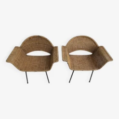 Pair Italian Wicker Chairs -Chairly Shop 8c67c200 27d9 455a 9e80 e7028fc8dd5e