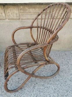 Pair Of Vintage Rattan Egg Armchairs From The 60s -Chairly Shop 8c814e00 d944 4beb a339 e88907de132f