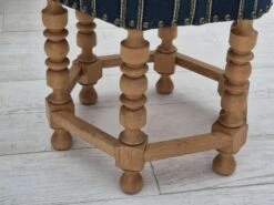 1970s, Danish Design, Oak Wood Rocking Chair With Footstool, Furniture Wool, Original Condition. -Chairly Shop 8cf9f374 d810 4673 80c4 1035454b2e9c