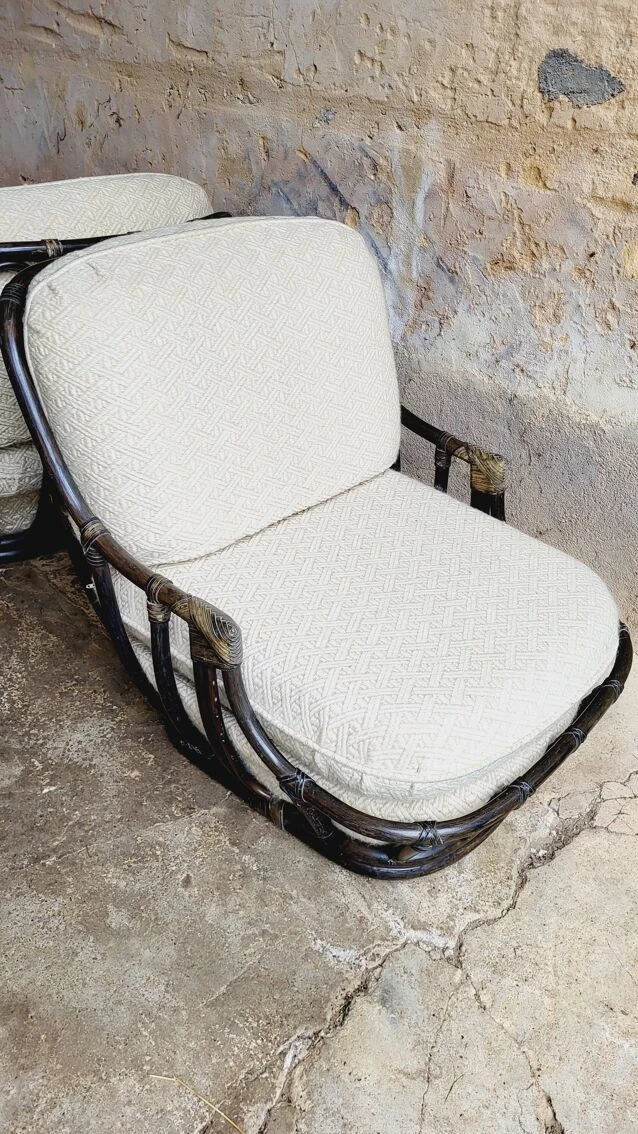 Rattan Fireside Chairs 1970s (*2) 5 Rattan Fireside Chairs 1970s (*2) - Image 3