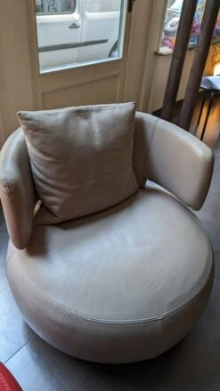 Roche Bobois Curl Armchair Gray