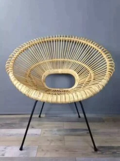 Rattan And Metal Armchair -Chairly Shop 8f5860d4 7035 4b9b 9f52 2848656c5081
