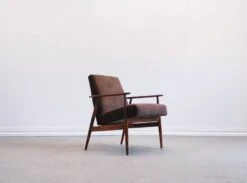 1960 Henryk Lis Mid Century Armchair In Chocolate Velvet 26 1960 Henryk Lis Mid Century Armchair In Chocolate Velvet -Chairly Shop 904345bf 050c 41cb ab53 0c98c119ad93