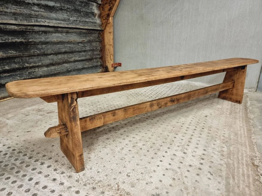 Old Oak Bench Table Bench Side Table 230 Cm 16 Old Oak Bench Table Bench Side Table 230 Cm - Image 14