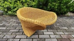 Vintage Wicker Lotus Meditation Chair, 1980s -Chairly Shop 920fbce3 b326 42b1 a7de 38a3f50644ac