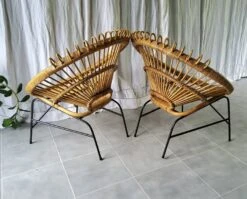 Pair Of 60s Rattan Armchairs -Chairly Shop 9332f359 ccae 4d9b 9344 0ecd0322c20b